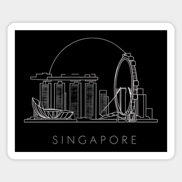 SINGAPORE Magnet by likbatonboot